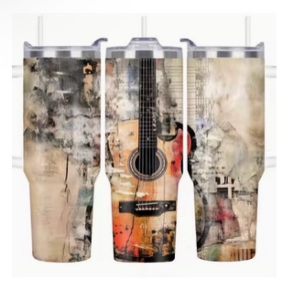 40 oz. Hot/Cold Guitar Tumbler